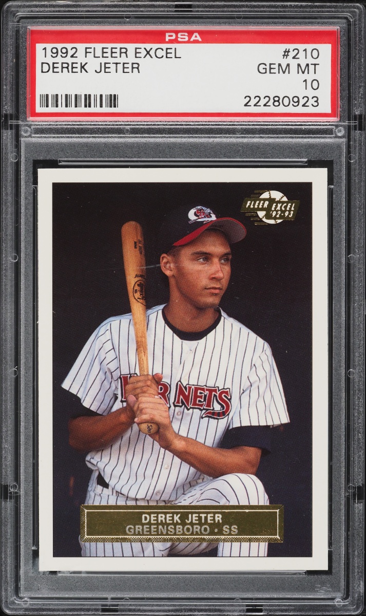 1992 Fleer Excel Derek Jeter ROOKIE #210 PSA 10 GEM MINT