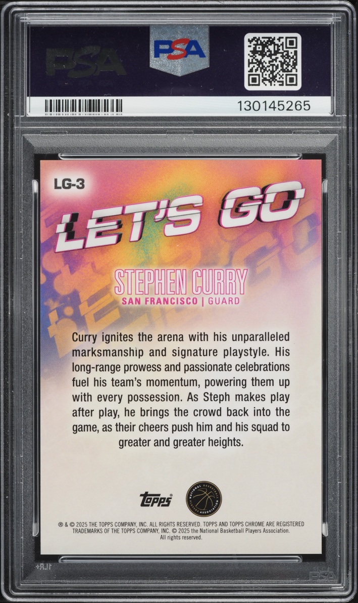 2024 Topps Chrome Let's Go Stephen Curry #LG-3 PSA 9 MINT