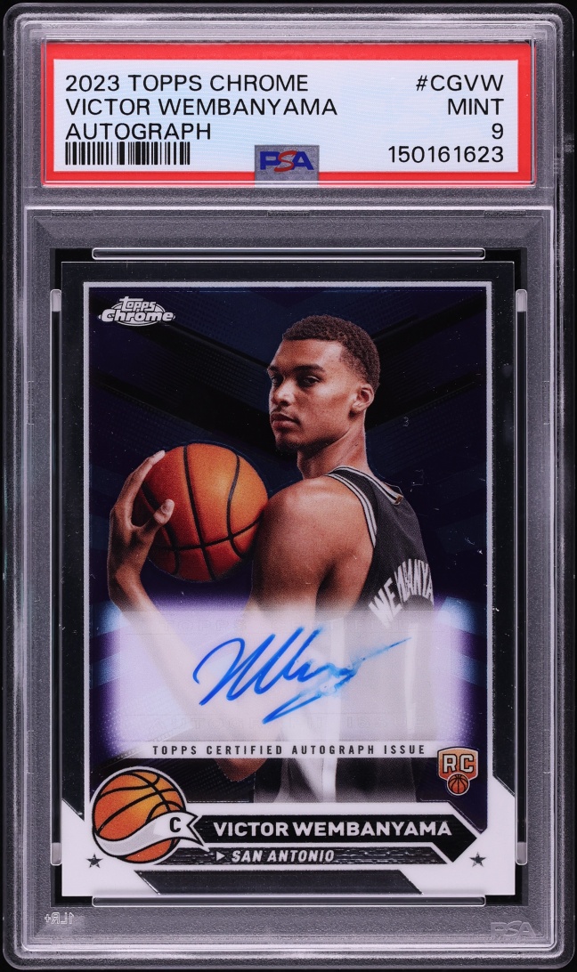2023 Topps Chrome Victor Wembanyama ROOKIE AUTO #CG-VW PSA 9 MINT