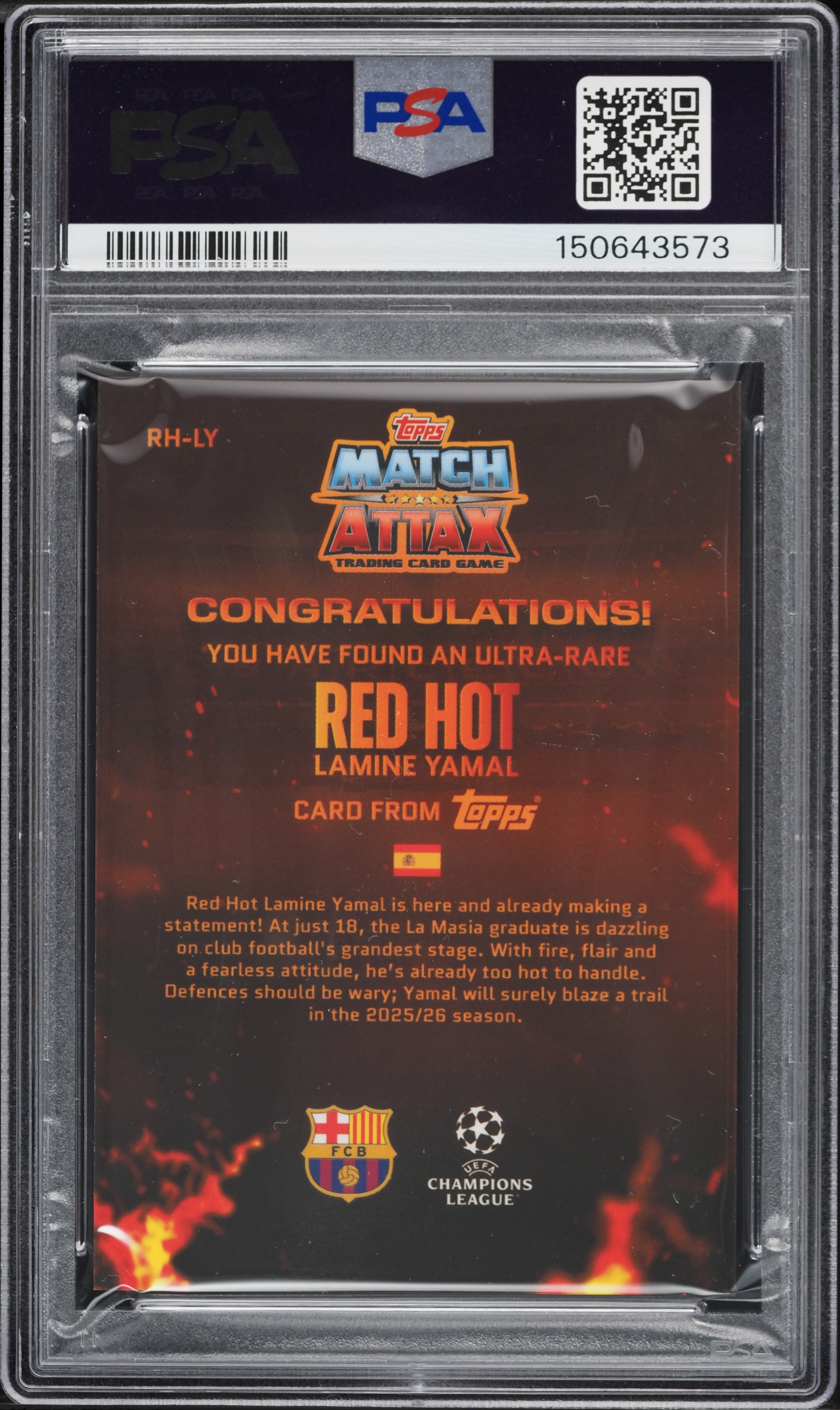 2025 Topps Match Attax UEFA Club Competitions Red Hot & Cold