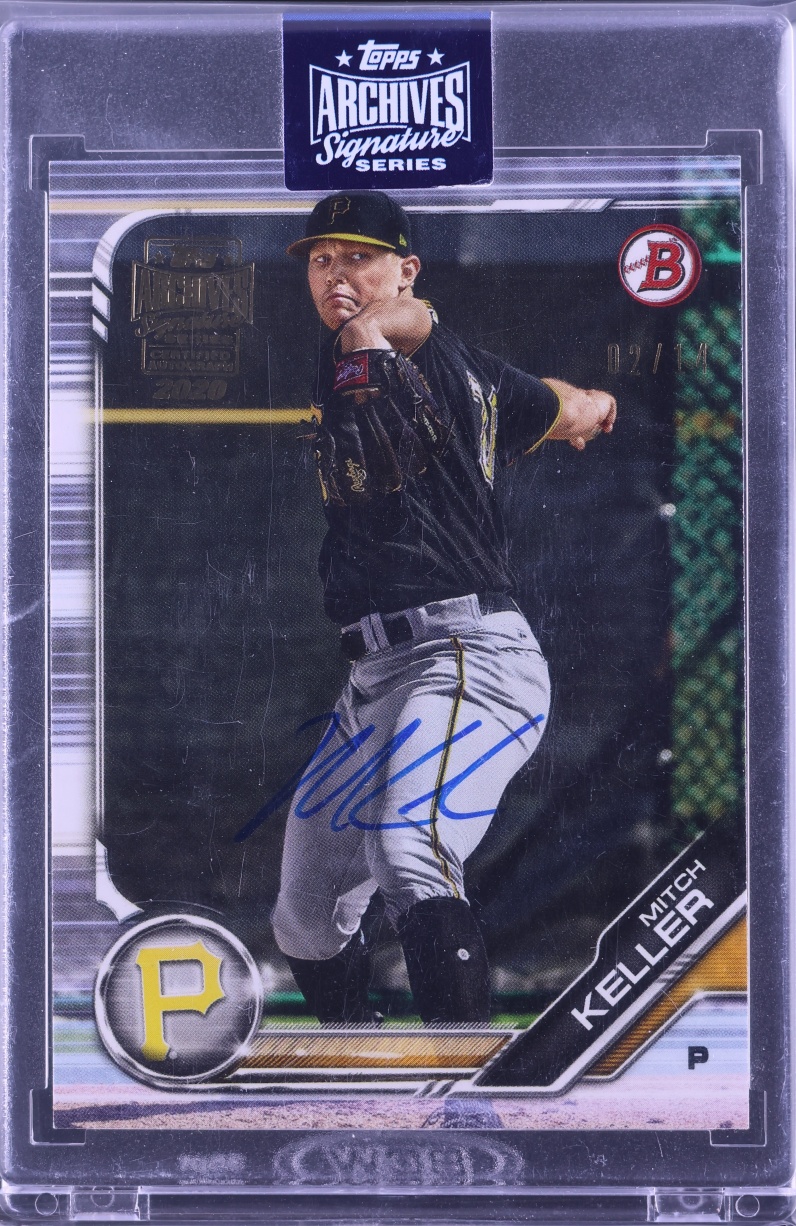 2020 Topps Archives Signature Series '19 Bowman Mitch Keller PROSPECT AUTO /14 #BP-133 CGC AUTH