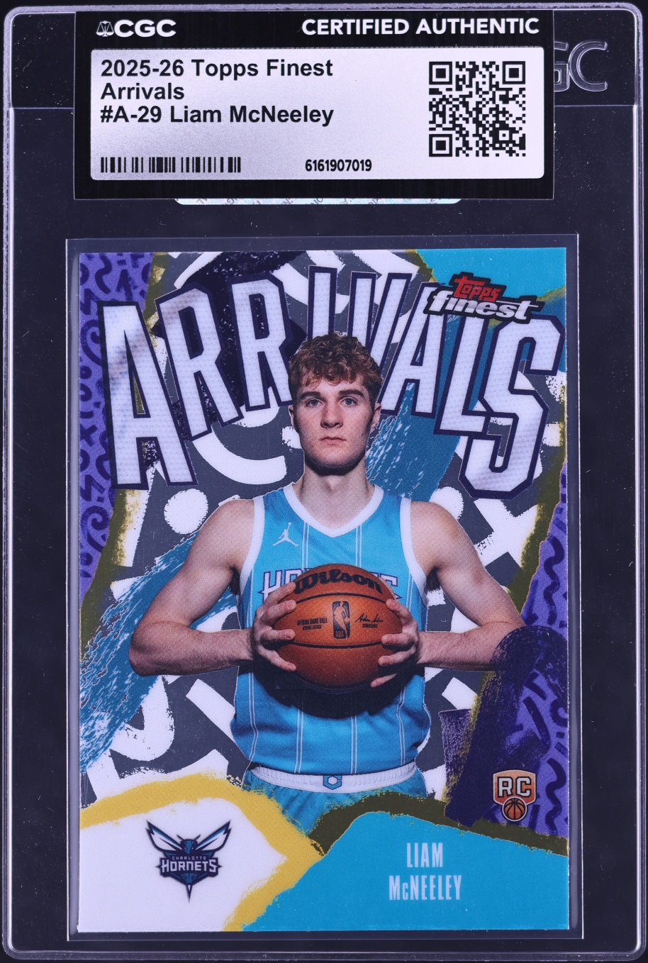 2025 Finest Arrivals Liam McNeeley ROOKIE #A-29 CGC AUTH