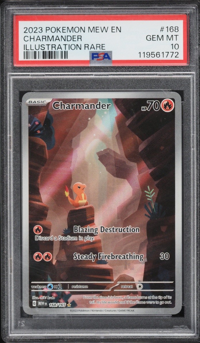 2023 Pokemon Scarlet & Violet 151 IR Charmander #168 PSA 10 GEM MINT