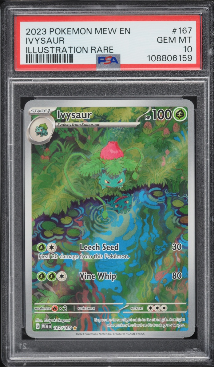 2023 Pokemon Scarlet & Violet 151 IR Ivysaur #167 PSA 10 GEM MINT