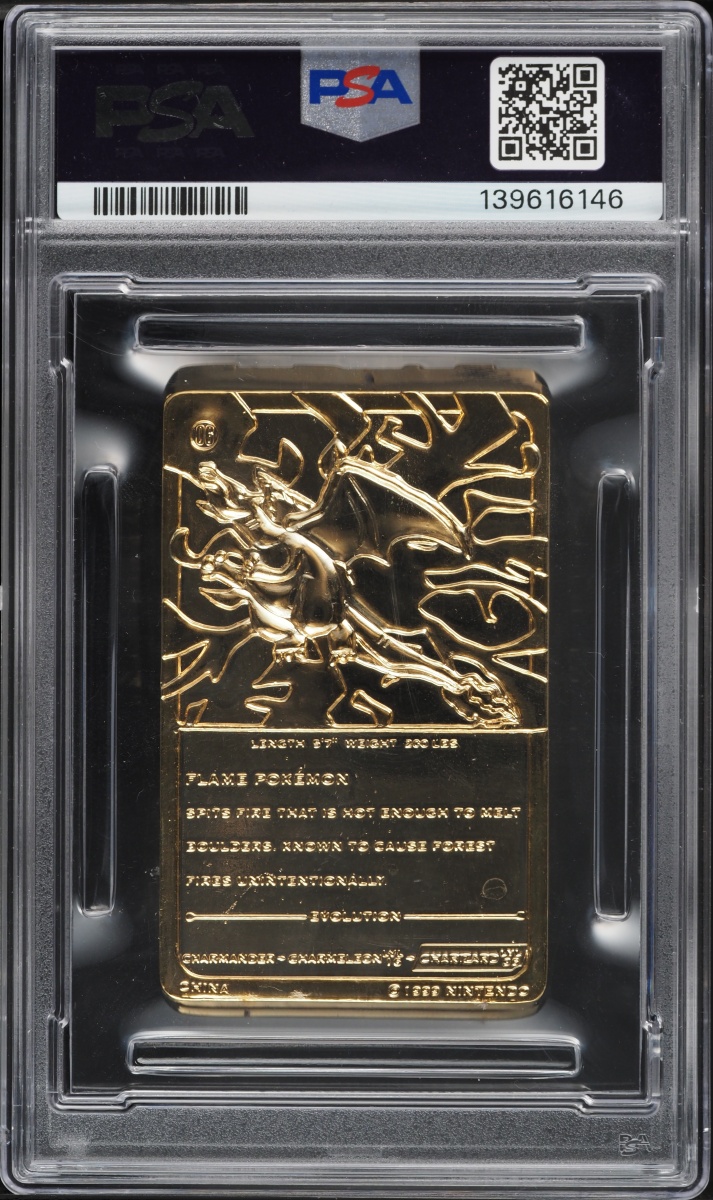 1999 Pokemon Burger King Gold Card Charizard PSA 8 NM-MT