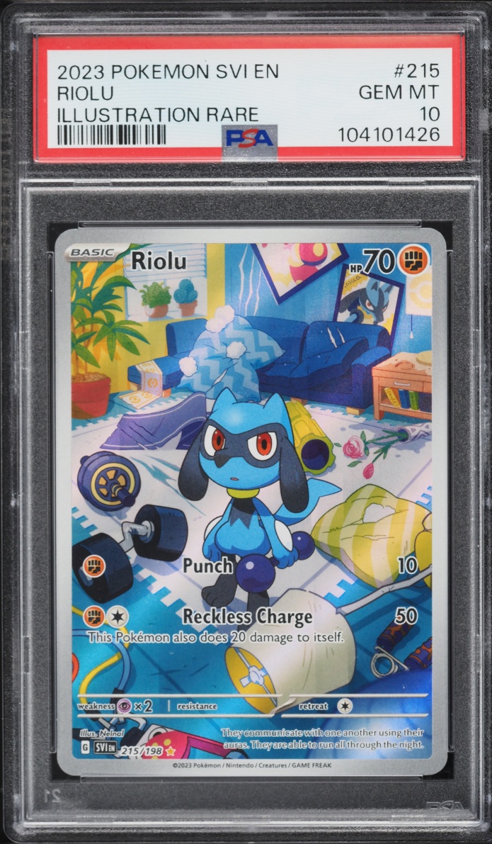 2023 Pokemon Scarlet & Violet IR Riolu #215 PSA 10 GEM MINT