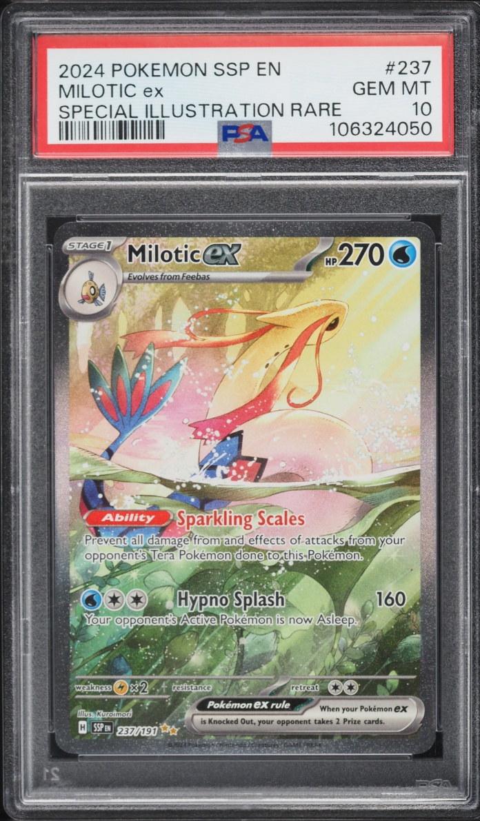 2024 Pokemon Scarlet & Violet Surging Sparks SIR Milotic Ex #237 PSA 10 GEM MINT