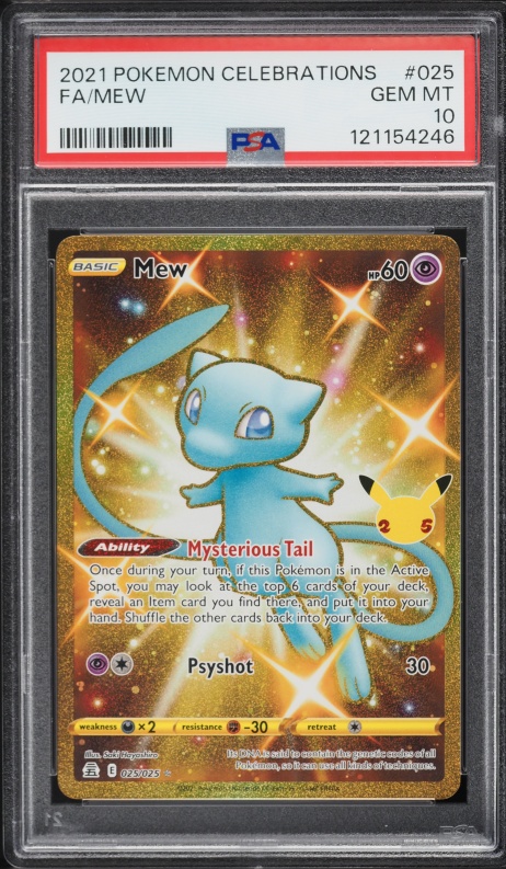 2021 Pokemon Japanese SWSH 25th Anniversary Full Art Shiny Mew #30