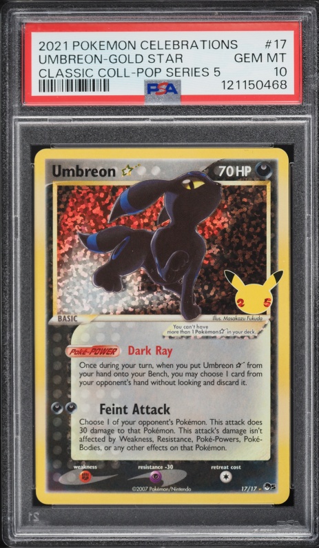 2021 Pokemon Japanese 25th Anniversary Promo Holo Umbreon Gold