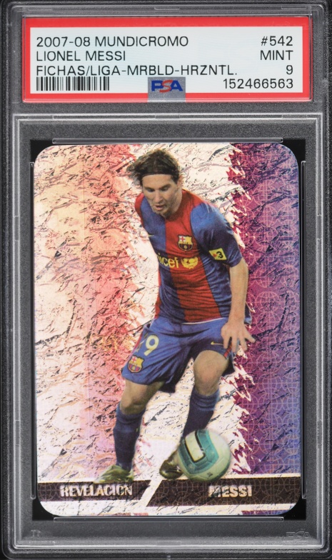 2007 Mundicromo Estadio Lionel Messi #33 PSA 8 NM-MT on Fanatics