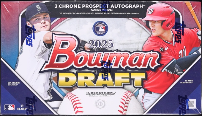 2025 Topps Bowman Draft Baseball Hobby Box, 12ct Packs
