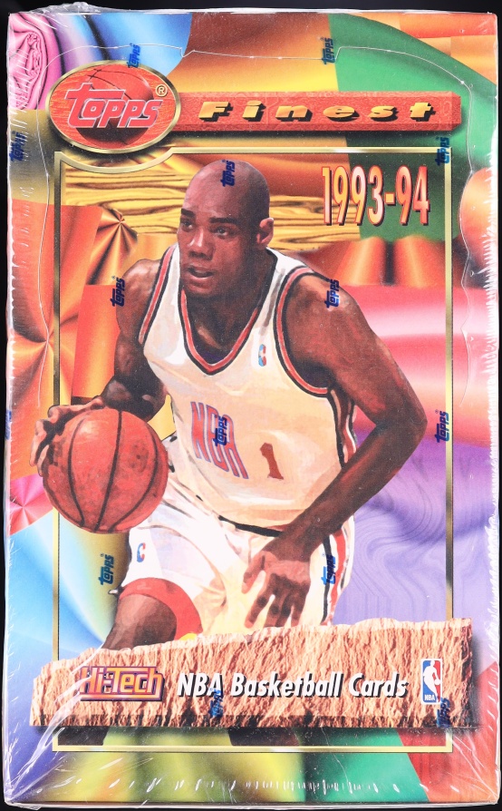 1993 Topps Finest Basketball Factory Sealed Hobby Box, 24ct Packs