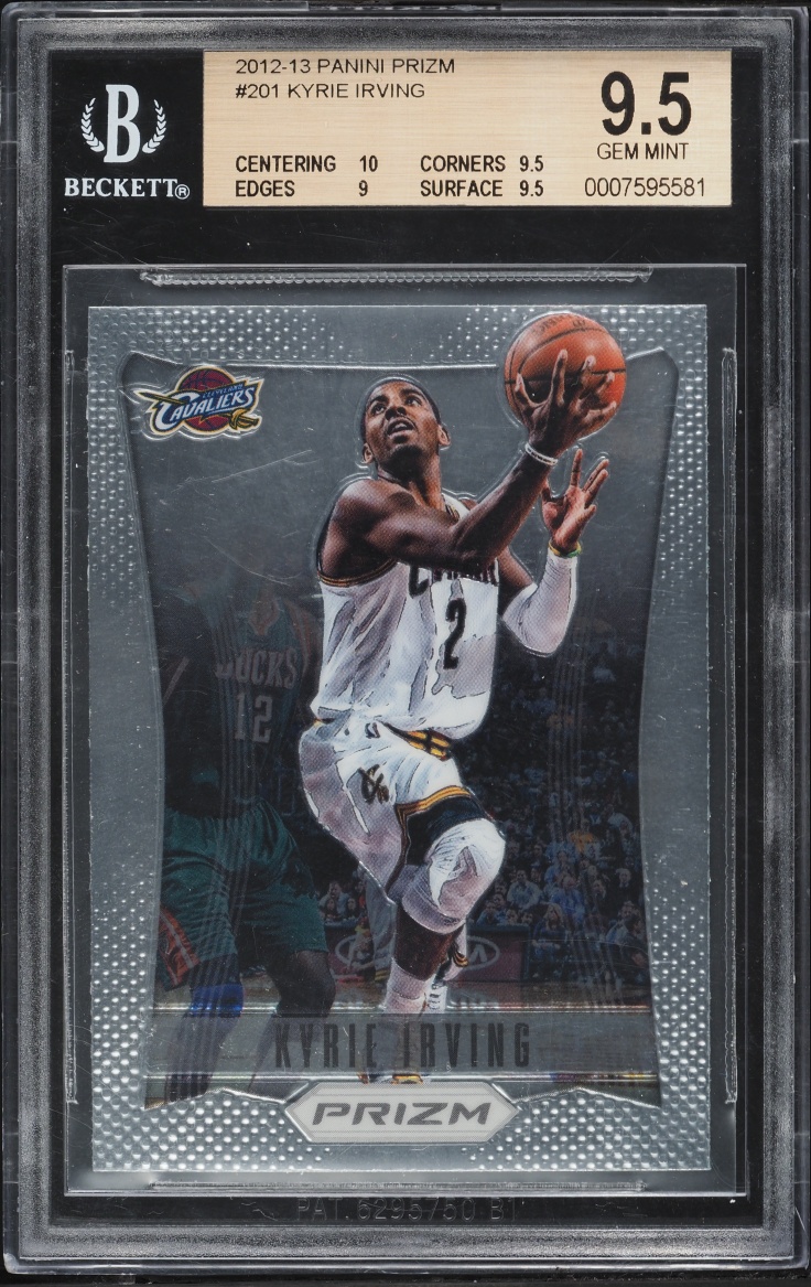 2012 Panini Prizm Kyrie Irving ROOKIE #201 BGS 9.5 GEM MINT