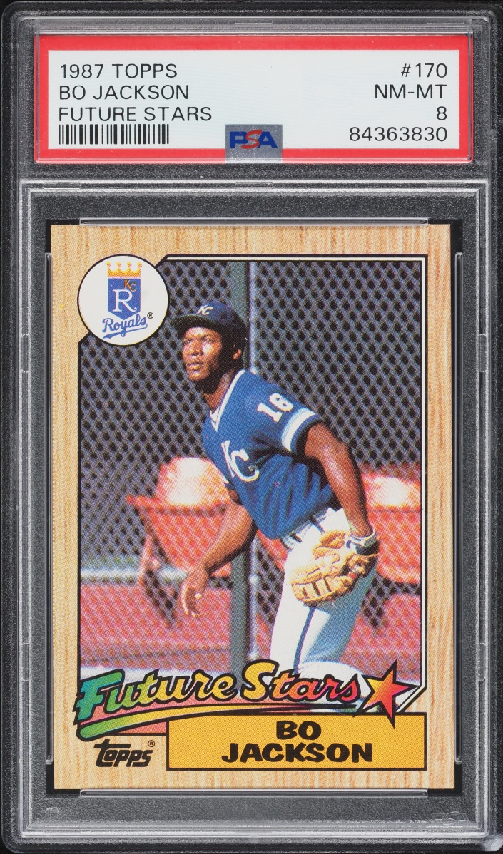 1987 Topps Future Stars Bo Jackson ROOKIE #170 PSA 8 NM-MT