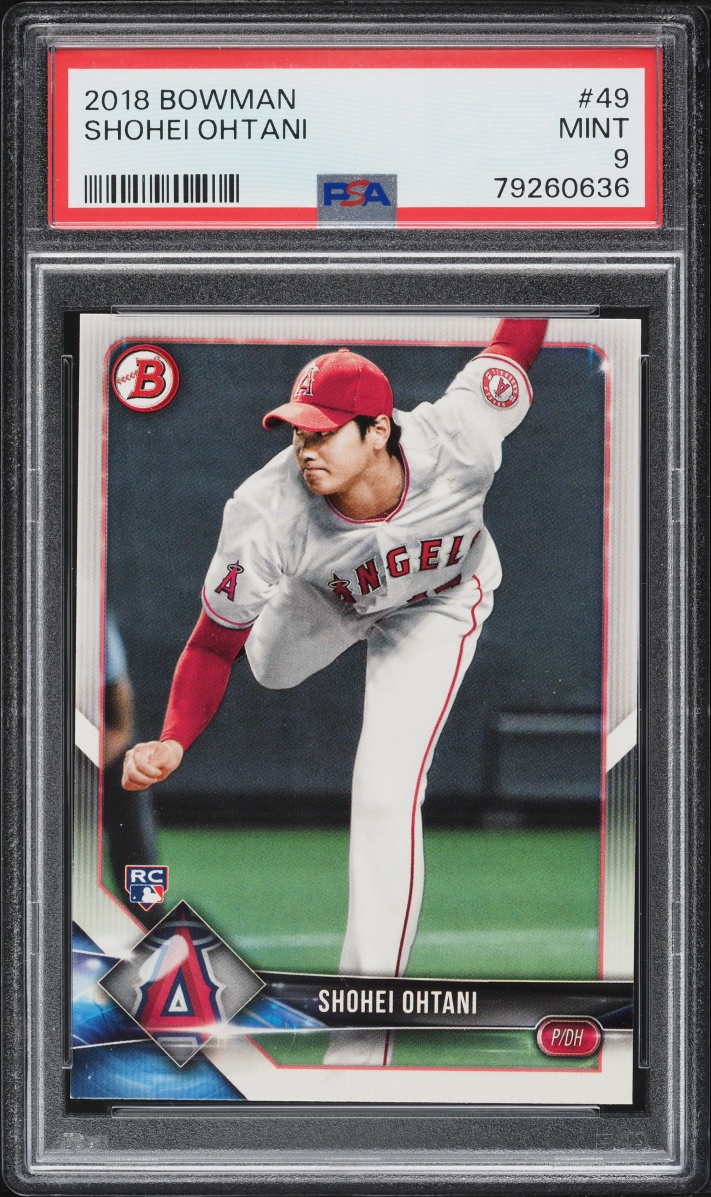 2018 Bowman Shohei Ohtani ROOKIE #49 PSA 9 MINT