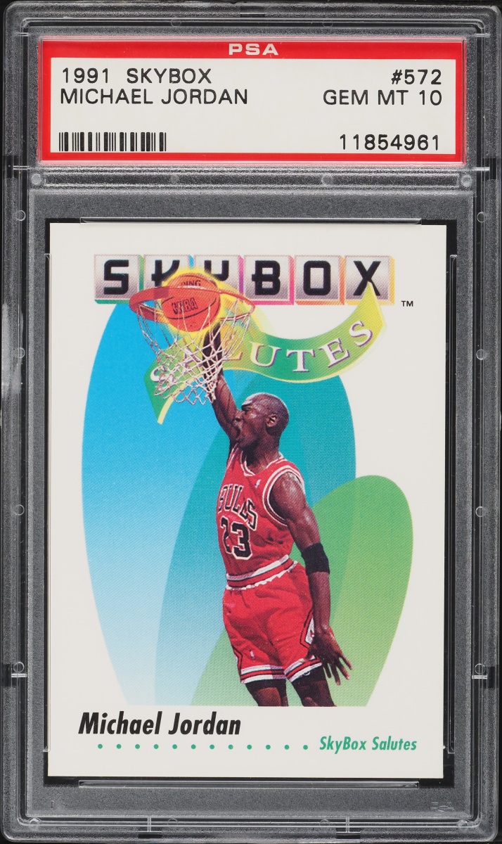 1991 Skybox Basketball Michael Jordan #572 PSA 10 GEM MINT