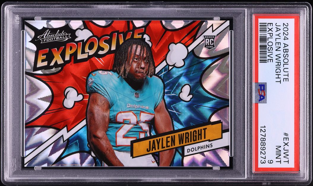 2024 Absolute Explosive Jaylen Wright ROOKIE #EX-JWT PSA 9 MINT