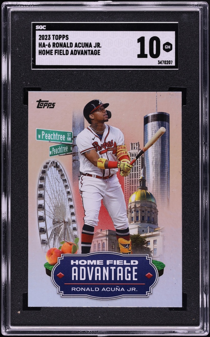 2023 Topps Home Field Advantage Ronald Acuna Jr. #HA-6 SGC 10 GEM MINT