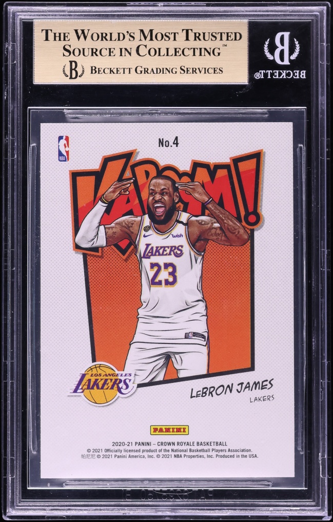 2020 Crown Royale Kaboom! LeBron James #4 BGS 9.5 GEM MINT