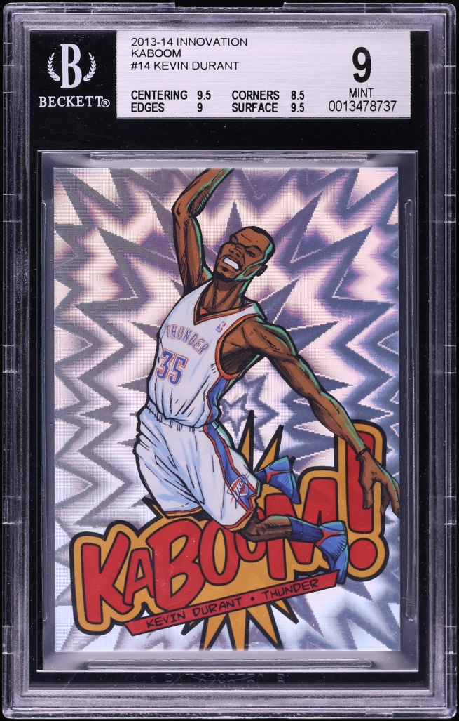 2013 Panini Innovation Kaboom! Kevin Durant #14 BGS 9 MINT