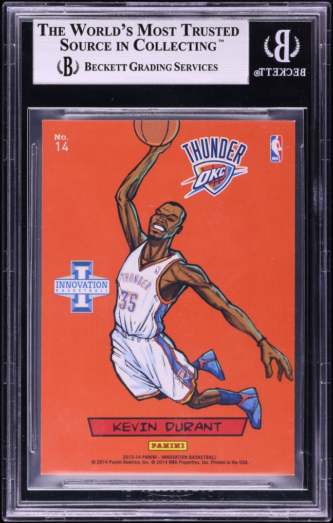 2013 Panini Innovation Kaboom! Kevin Durant #14 BGS 9 MINT