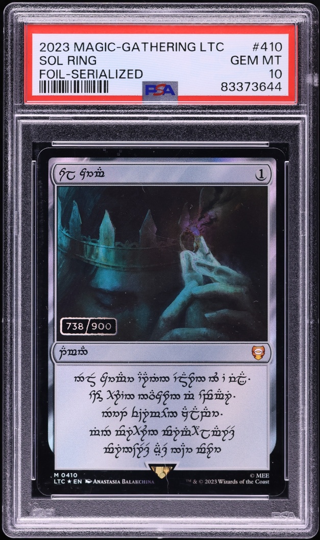 2023 Magic The Gathering MTG Lord Of The Rings Commander Foil Sol Ring /900 #410 PSA 10 GEM