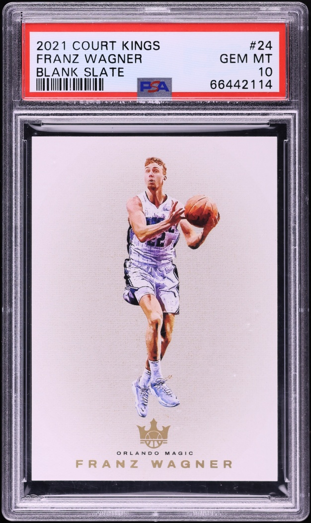 2021 Panini Court Kings Blank Slate Franz Wagner #24 PSA 10 GEM MINT