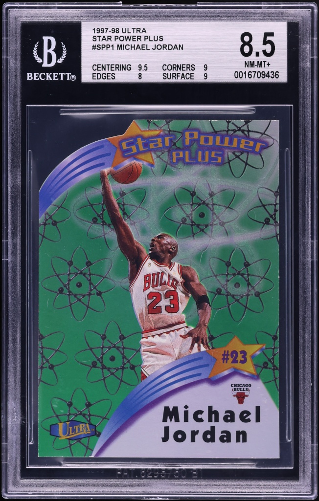 1997 Ultra Star Power Plus Die-Cut Michael Jordan #SPP-1 BGS 8.5 NM-MT+