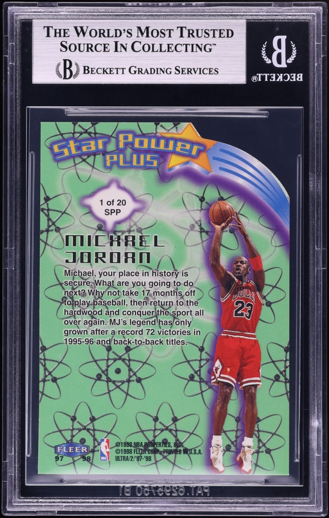 1997 Ultra Star Power Plus Die-Cut Michael Jordan #SPP-1 BGS 8.5 NM-MT+