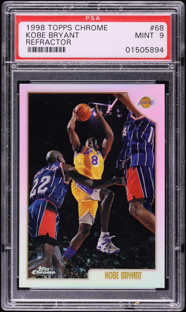 1998 Topps Chrome Refractor Kobe Bryant #68 PSA 9 MINT