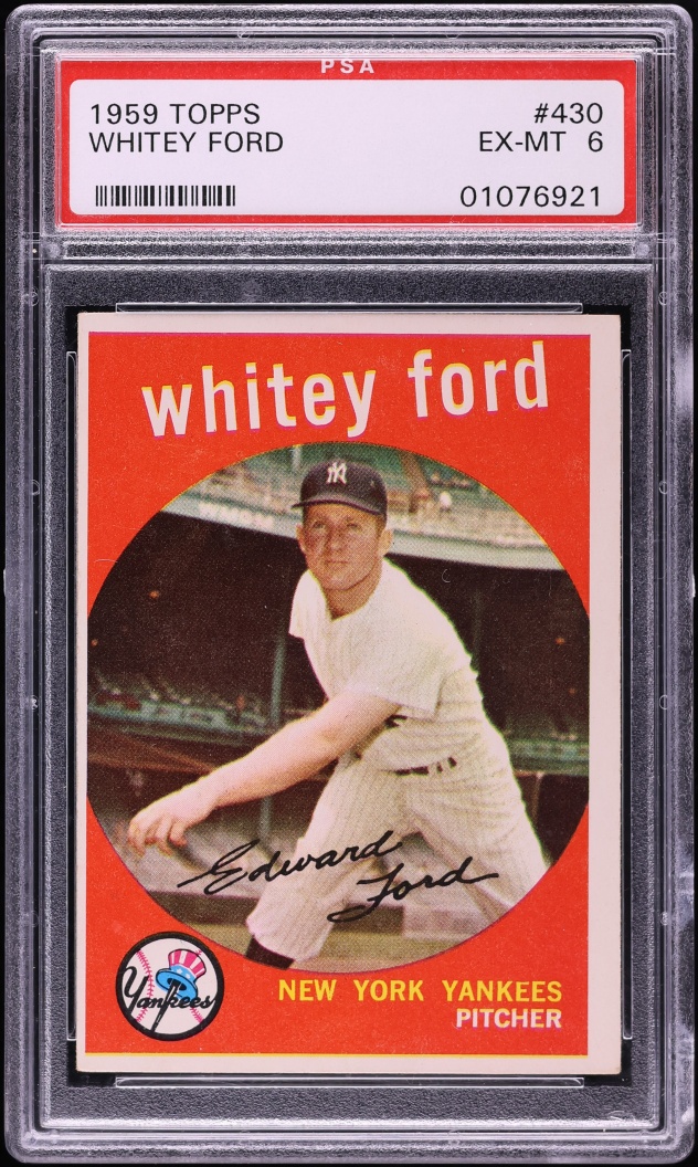 1959 Topps Whitey Ford #430 PSA 6 EXMT