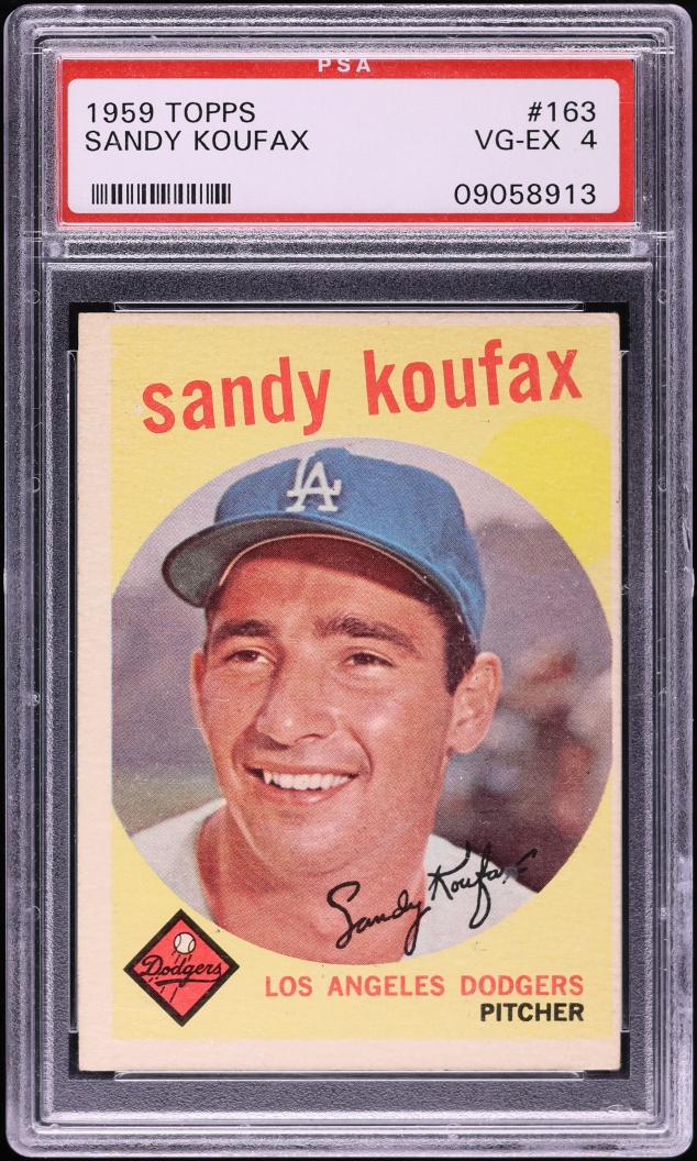 1959 Topps Sandy Koufax #163 PSA 4 VGEX