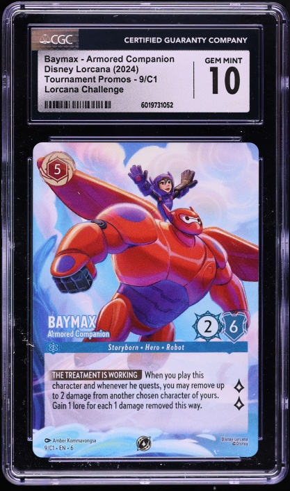 baymax lorcana card Lorcana Baymax Armored Companion Legendary COLD FOIL 157/204 Azurite Sea
