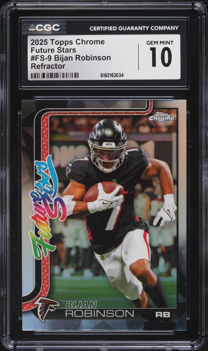 2025 Topps Chrome Future Stars Refractor Bijan Robinson #FS-9 CGC 10 GEM MINT