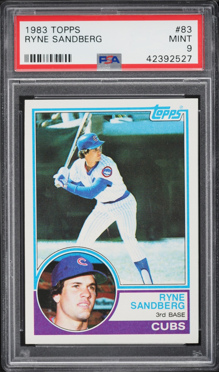 1983 Topps Ryne Sandberg ROOKIE #83 PSA 9 MINT