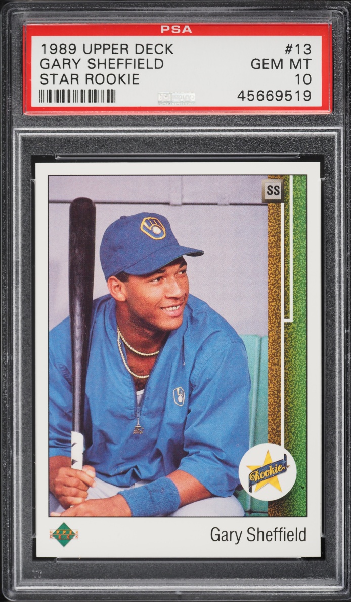 1989 Upper Deck Star Gary Sheffield ROOKIE #13 PSA 10 GEM MINT