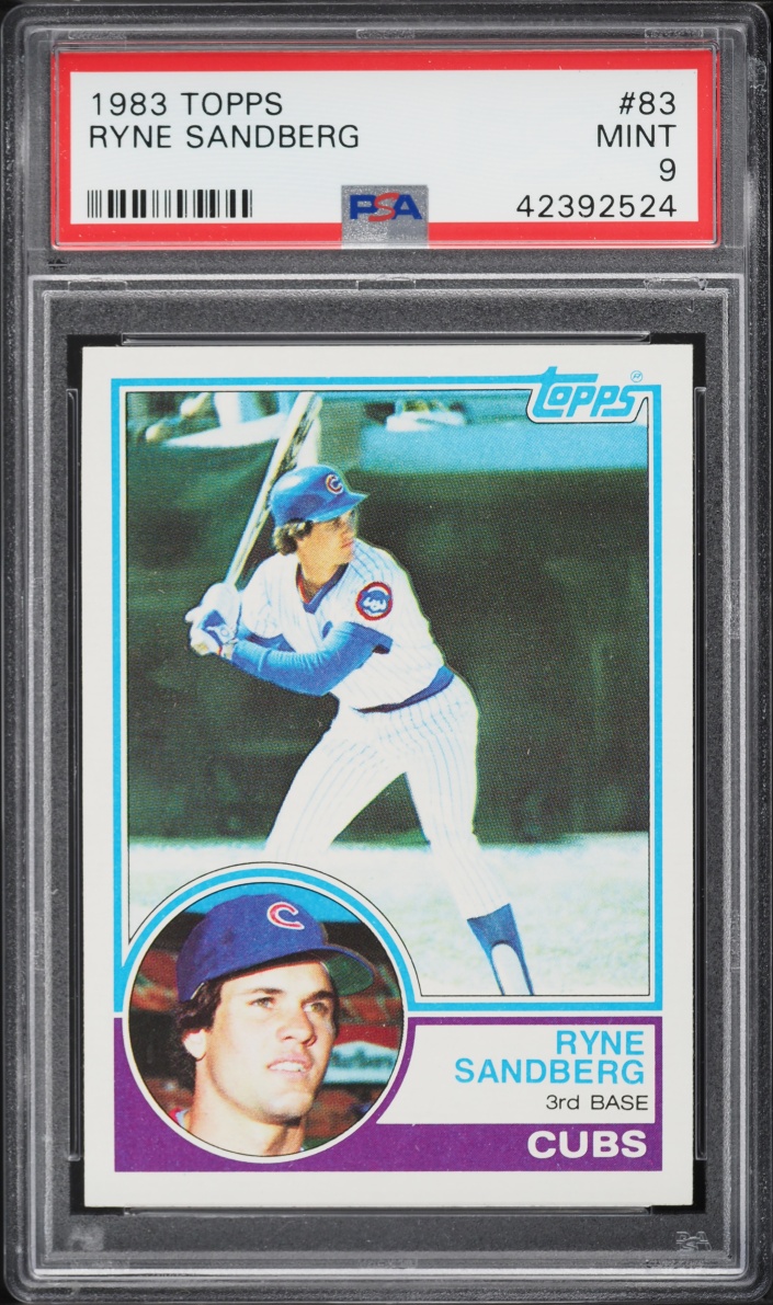 1983 Topps Ryne Sandberg ROOKIE #83 PSA 9 MINT