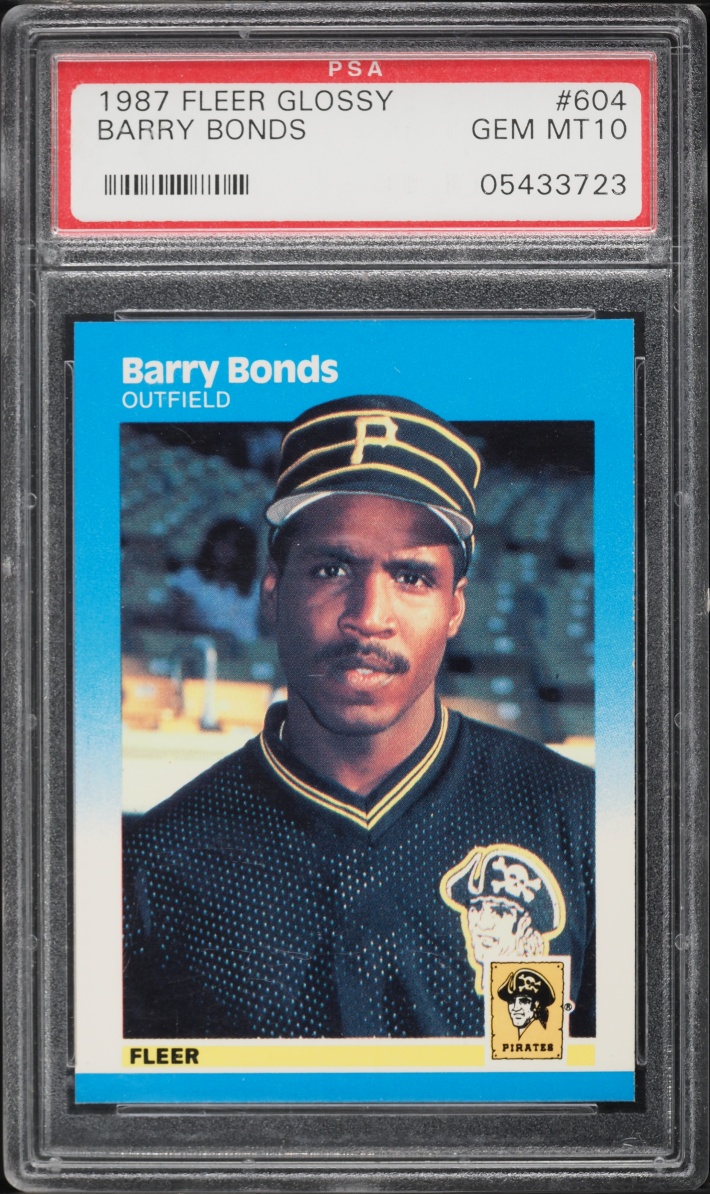 1987 Fleer Glossy Barry Bonds ROOKIE #604 PSA 10 GEM MINT