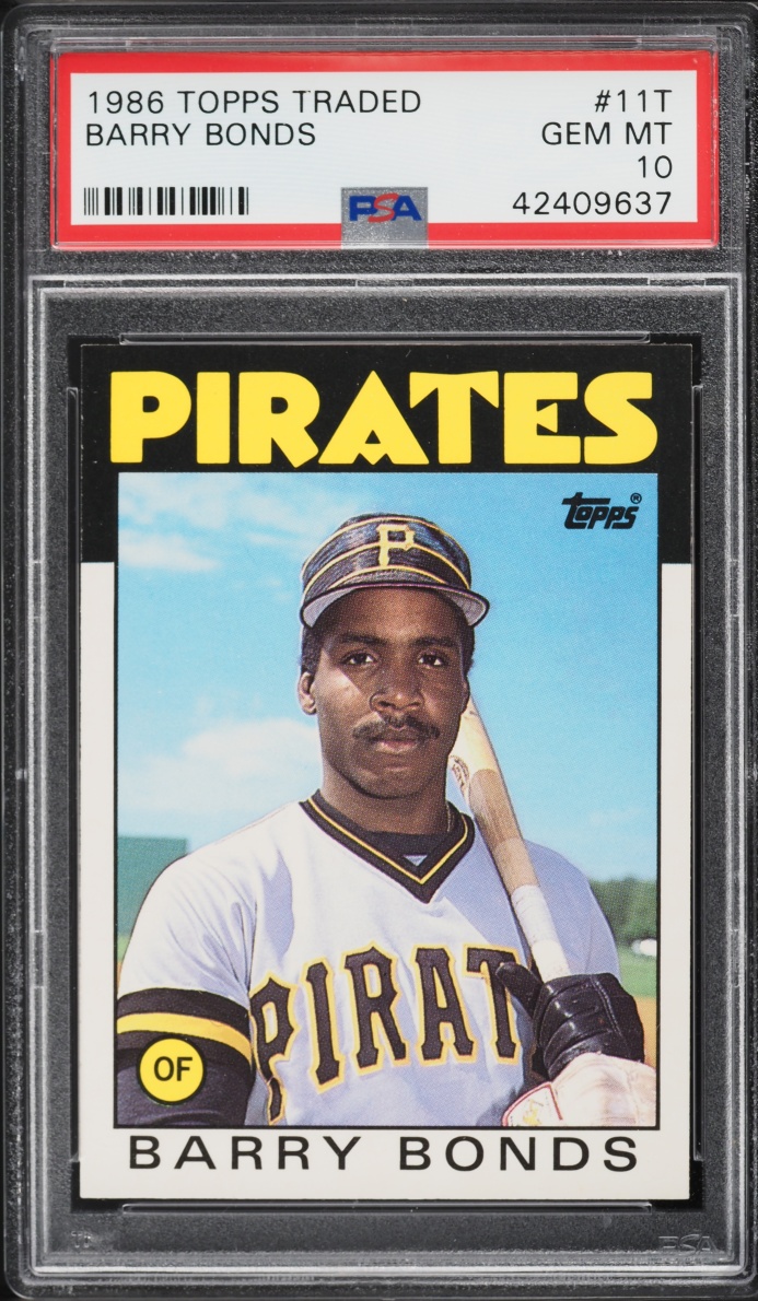 1986 Topps Traded Barry Bonds ROOKIE #11T PSA 10 GEM MINT