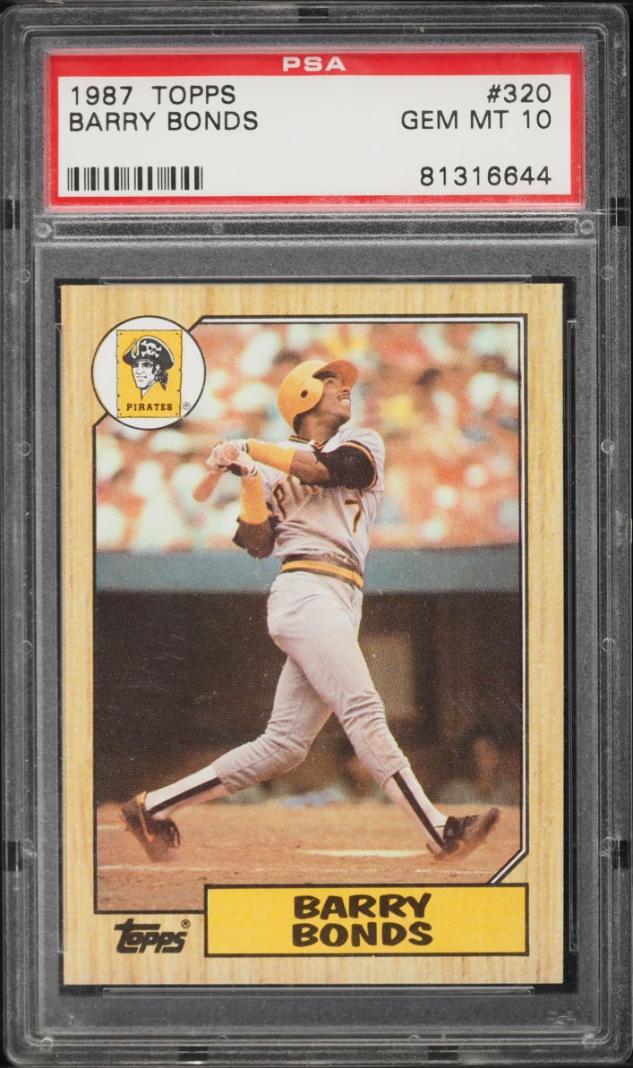 1987 Topps Barry Bonds ROOKIE #320 PSA 10 GEM MINT