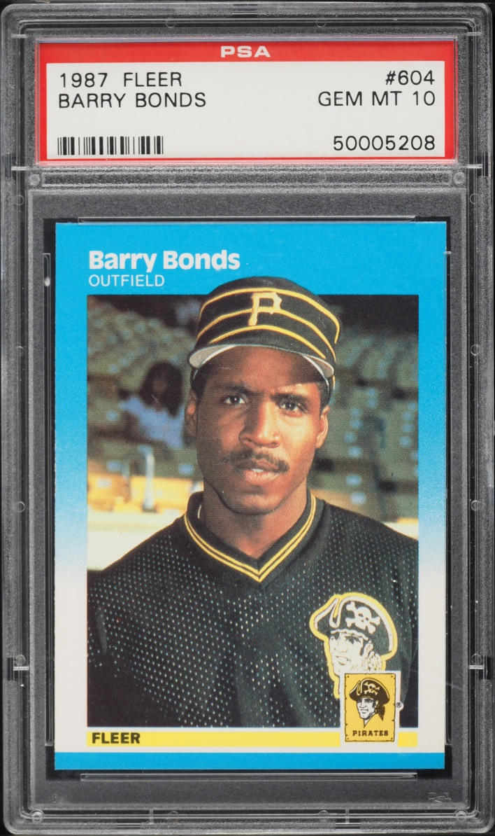 1987 Fleer Barry Bonds ROOKIE #604 PSA 10 GEM MINT