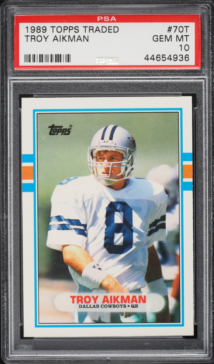 1989 Topps Traded Troy Aikman ROOKIE #70T PSA 10 GEM MINT