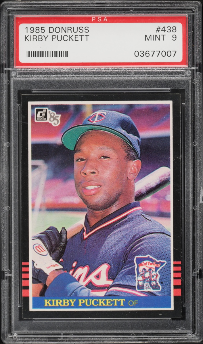 1985 Donruss Kirby Puckett ROOKIE #438 PSA 9 MINT