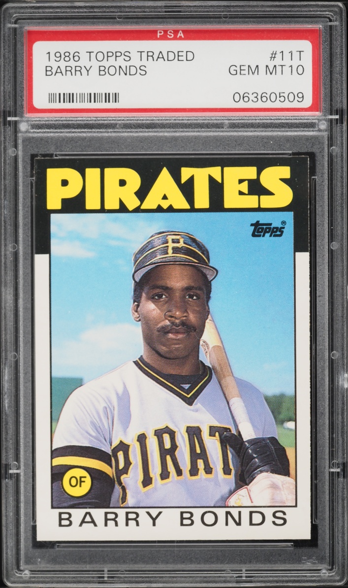 1986 Topps Traded Barry Bonds ROOKIE #11T PSA 10 GEM MINT