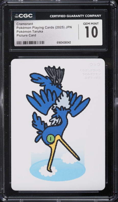 2025 Pokemon Japanese Playing Cards Taruka Picture Cramorant CGC 10  PRISTINE on Fanatics Collect