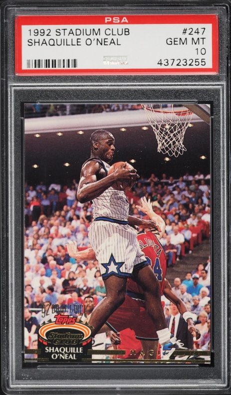 1992 Topps Gold Shaquille O'Neal ROOKIE #362 PSA 10 GEM MINT on
