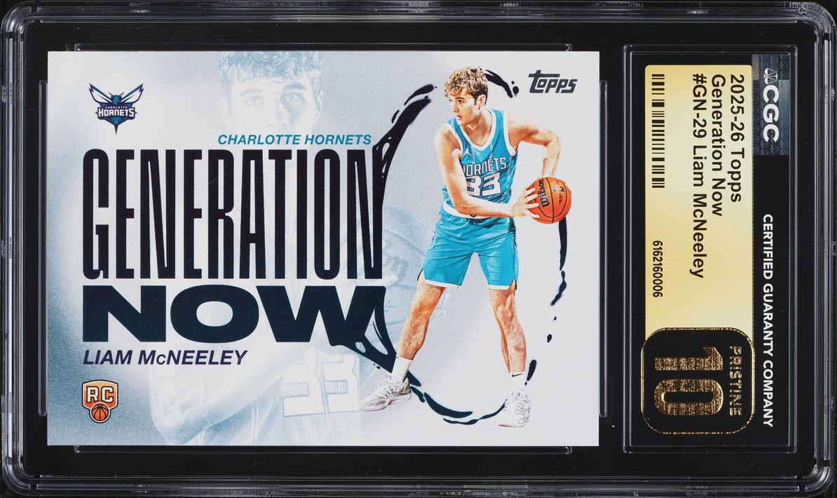2025 Topps Generation Now Liam McNeeley ROOKIE #GN-29 CGC 10 PRISTINE