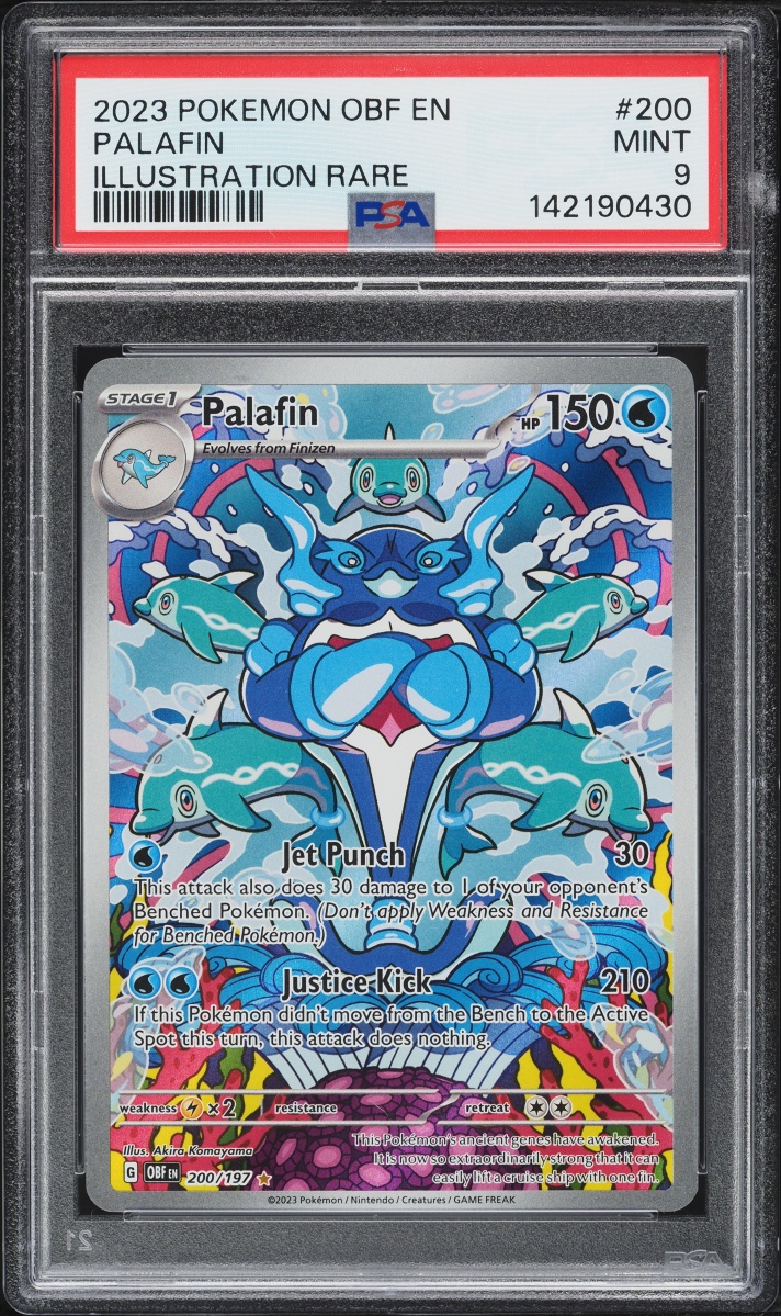 2023 Pokemon Scarlet & Violet Obsidian Flames IR Palafin #200 PSA 9 MINT