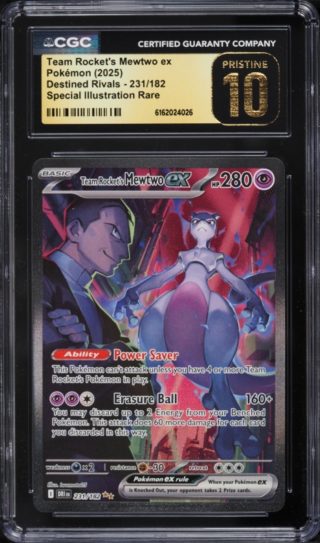 2025 Pokemon Korean SV Glory Of Team Rocket SAR Rocket's Mewtwo EX