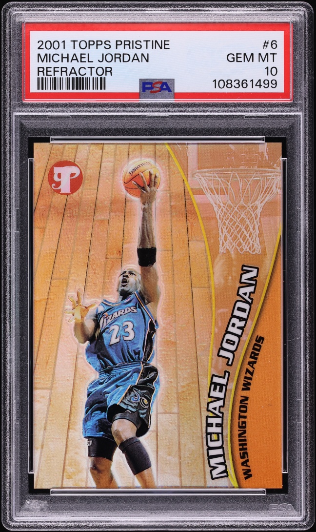 2001 Topps Pristine Refractor Michael Jordan /50 #6 PSA 10 GEM MINT